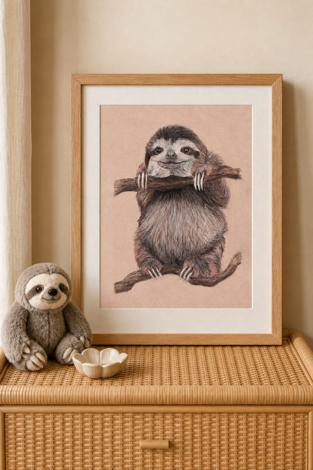 Baby Sloth Drawing thumbnail 2