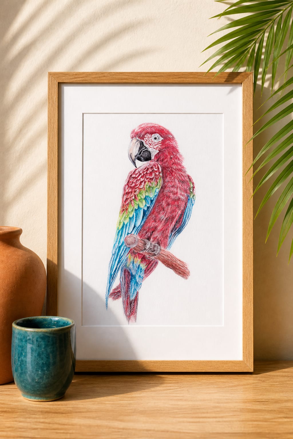 Scarlet Macaw Drawing thumbnail 2