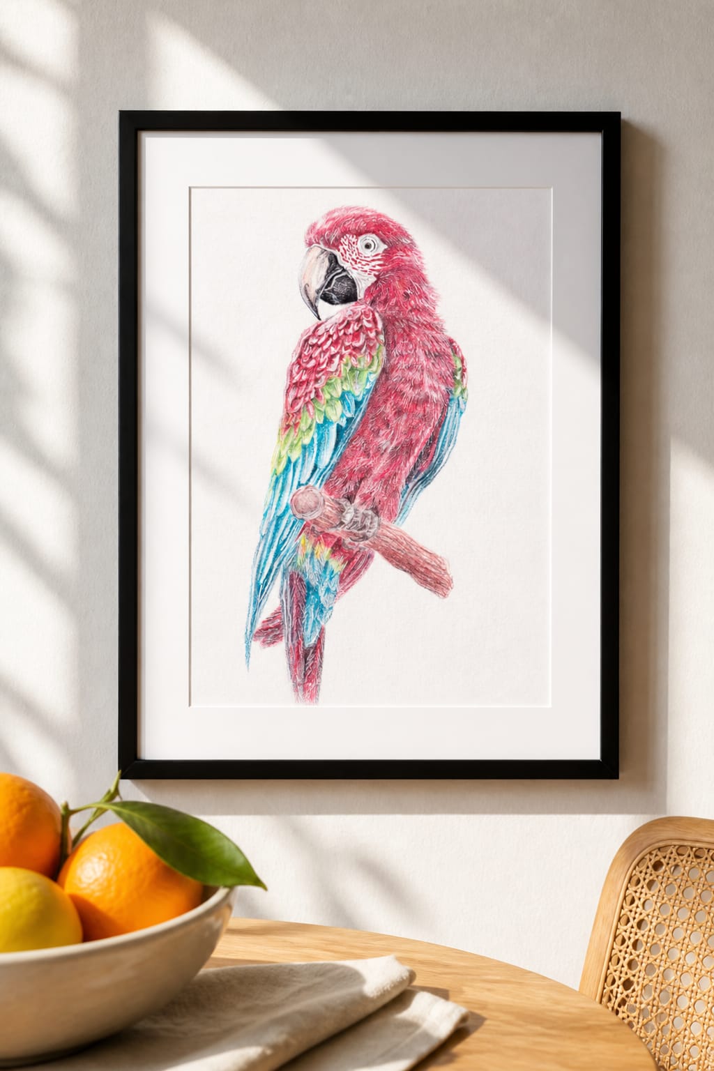 Scarlet Macaw Drawing thumbnail 3