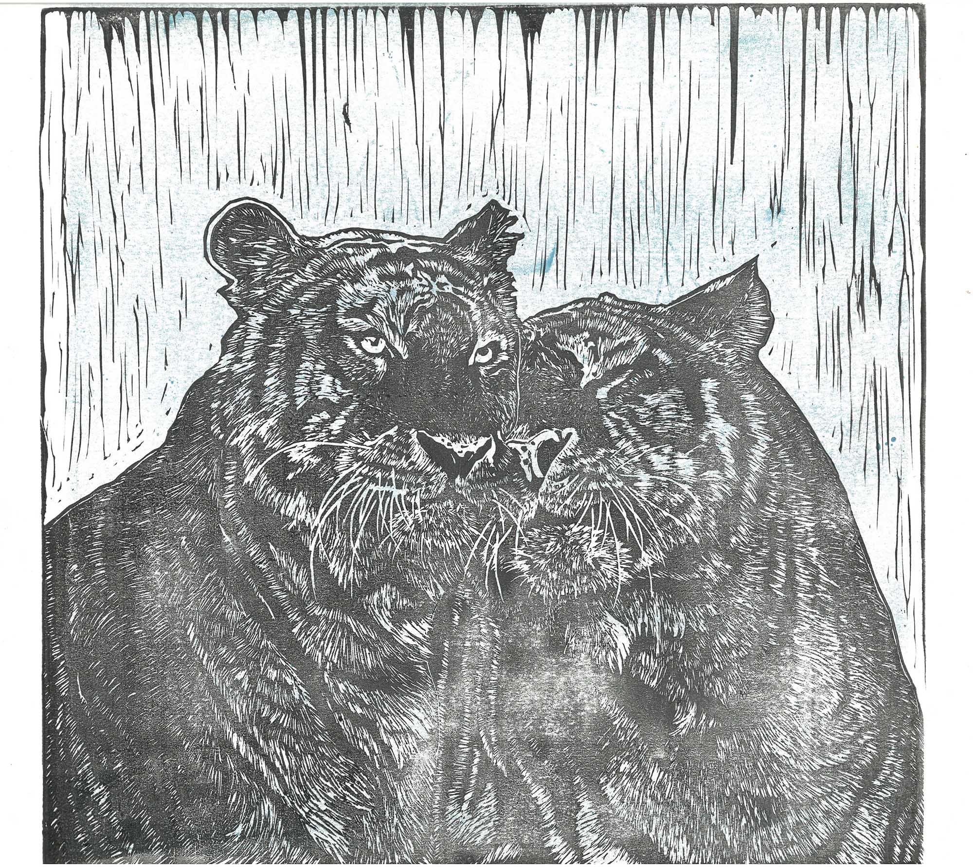 Tiger Linoprints thumbnail 2