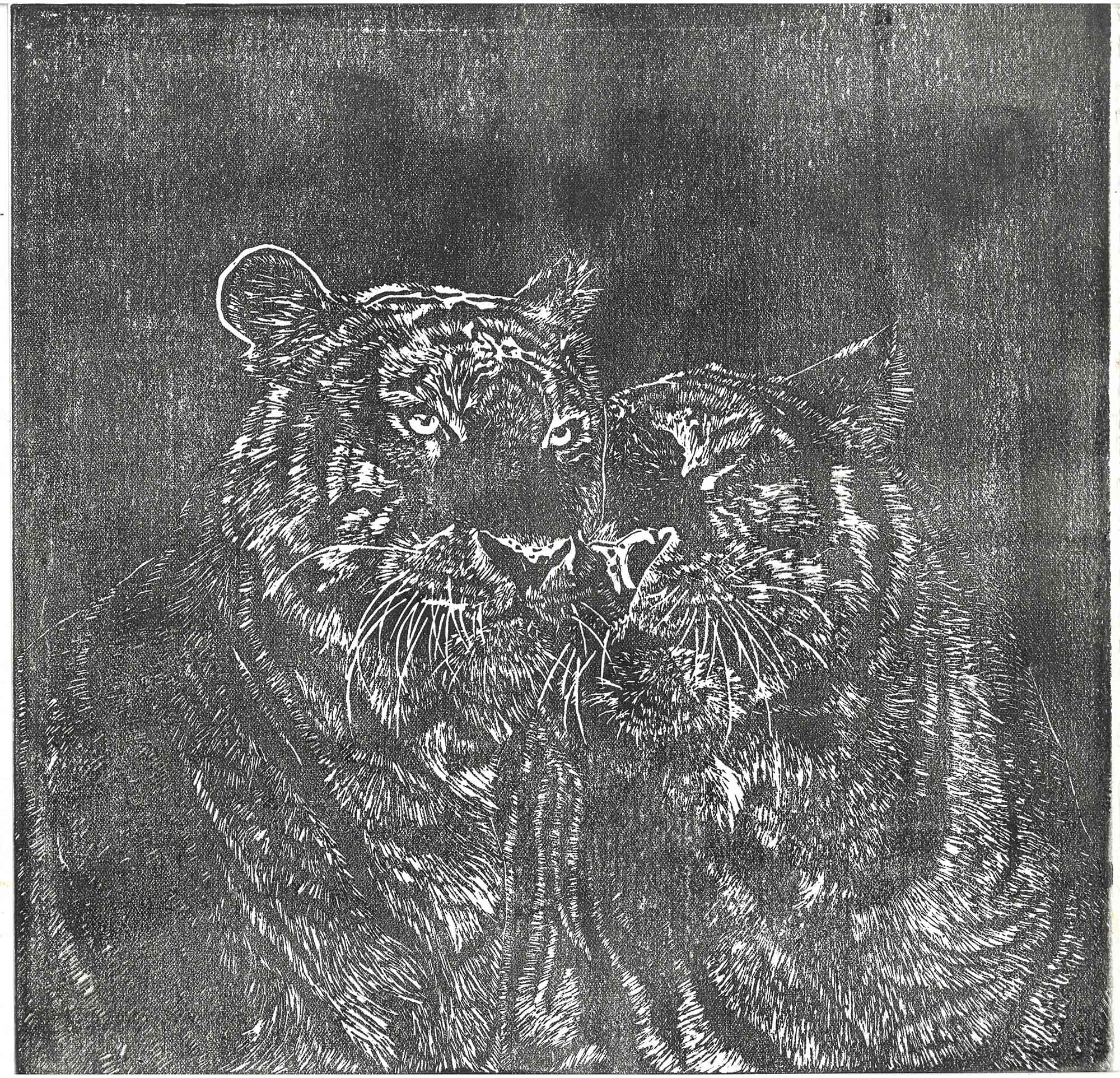 Tiger Linoprints thumbnail 3