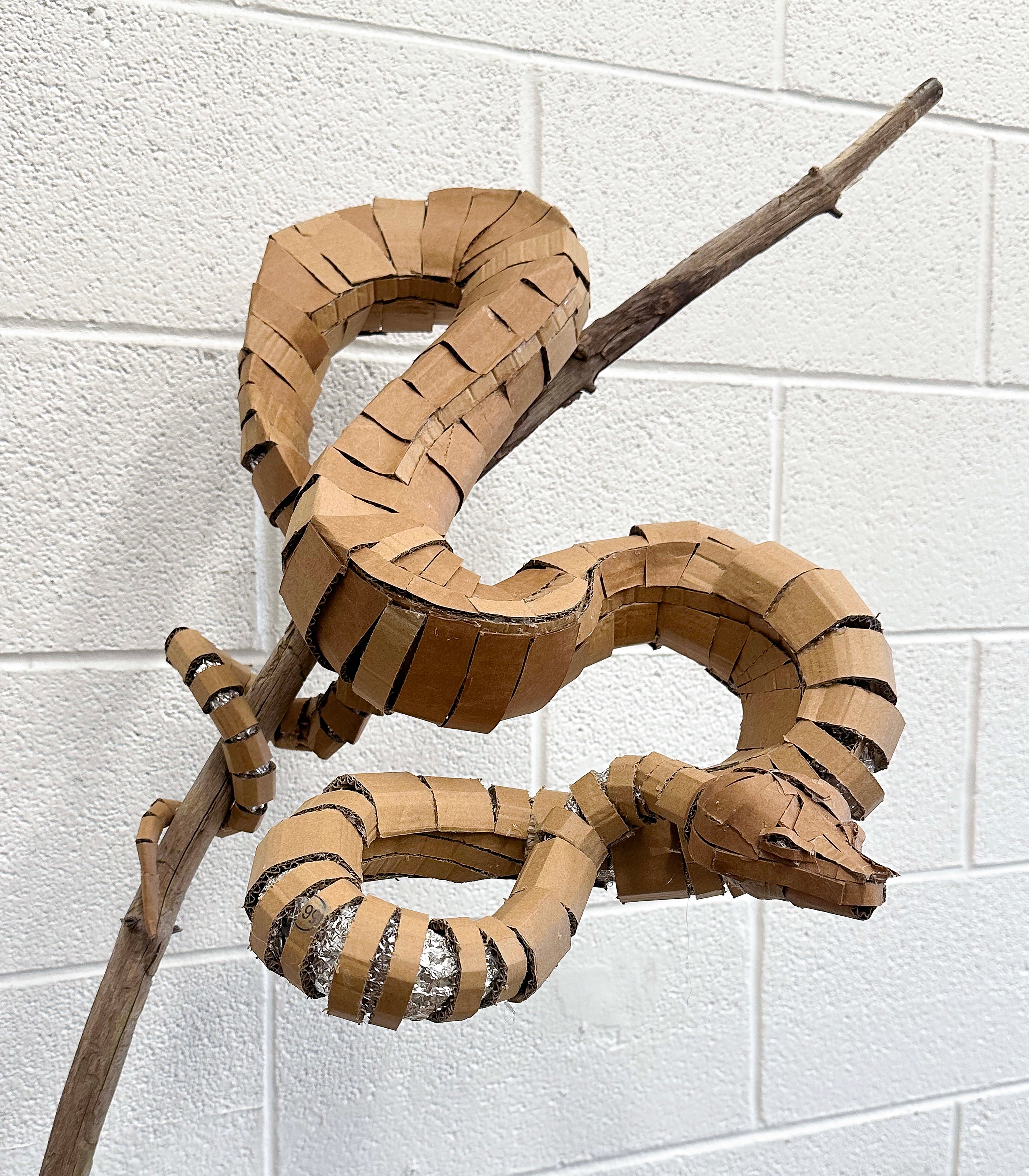 Cardboard Snake Sculpture thumbnail 8