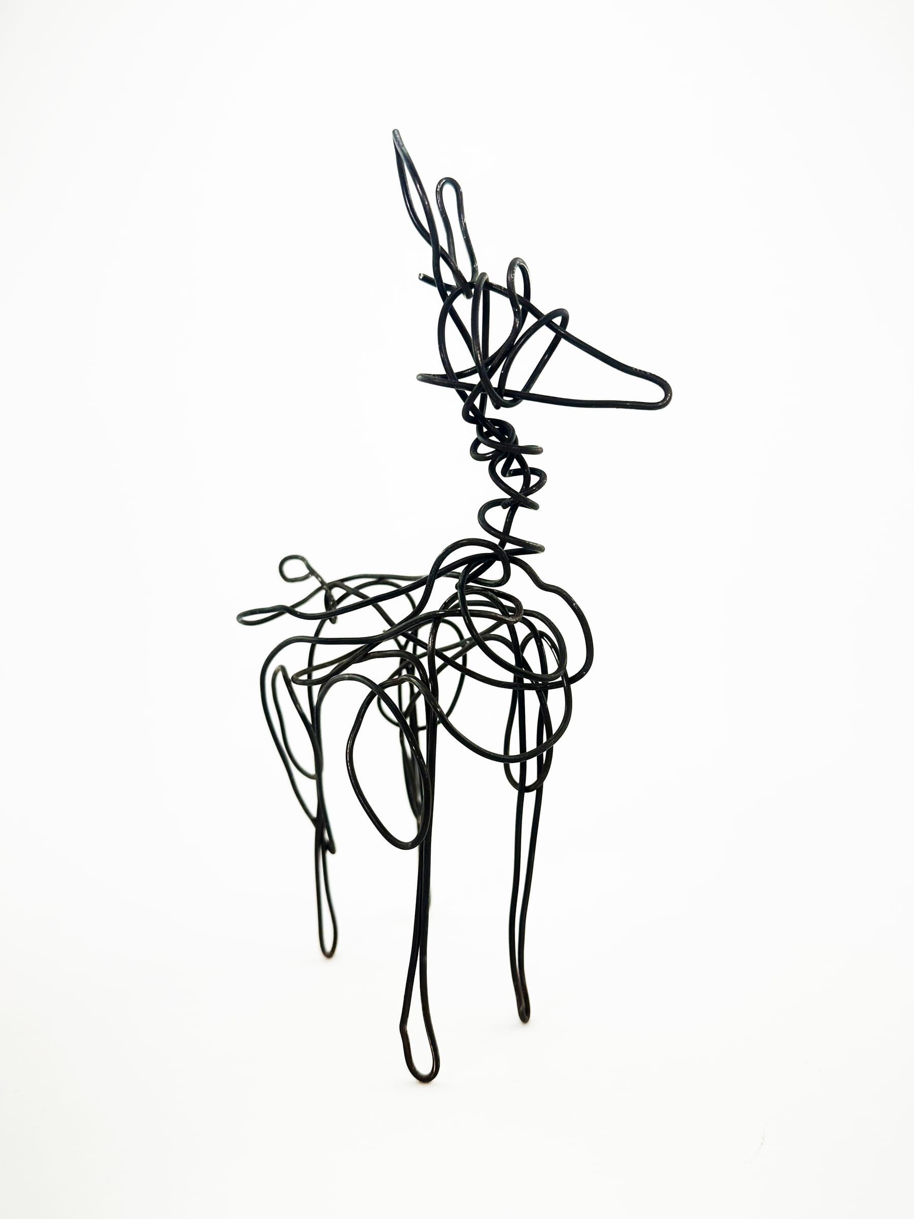 Wire Deer Sculptures